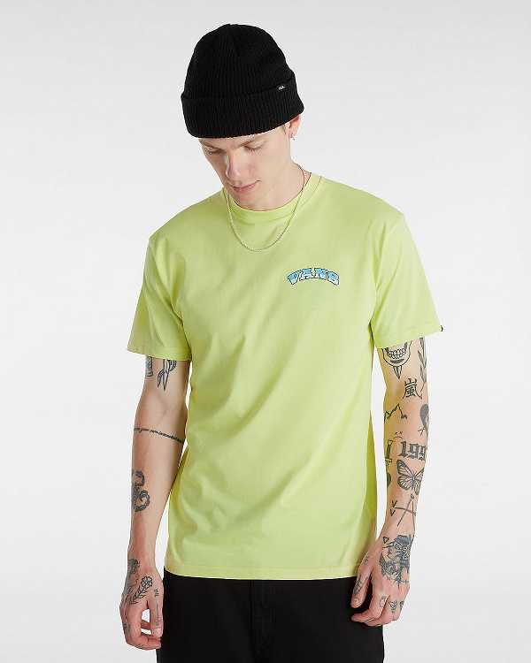 Yellow Men Vans True Waves T Shirts Australia | VN5496087