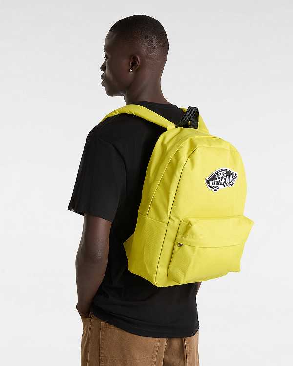 Yellow Unisex Vans Old Skool Classic Backpacks Australia | VN7813526